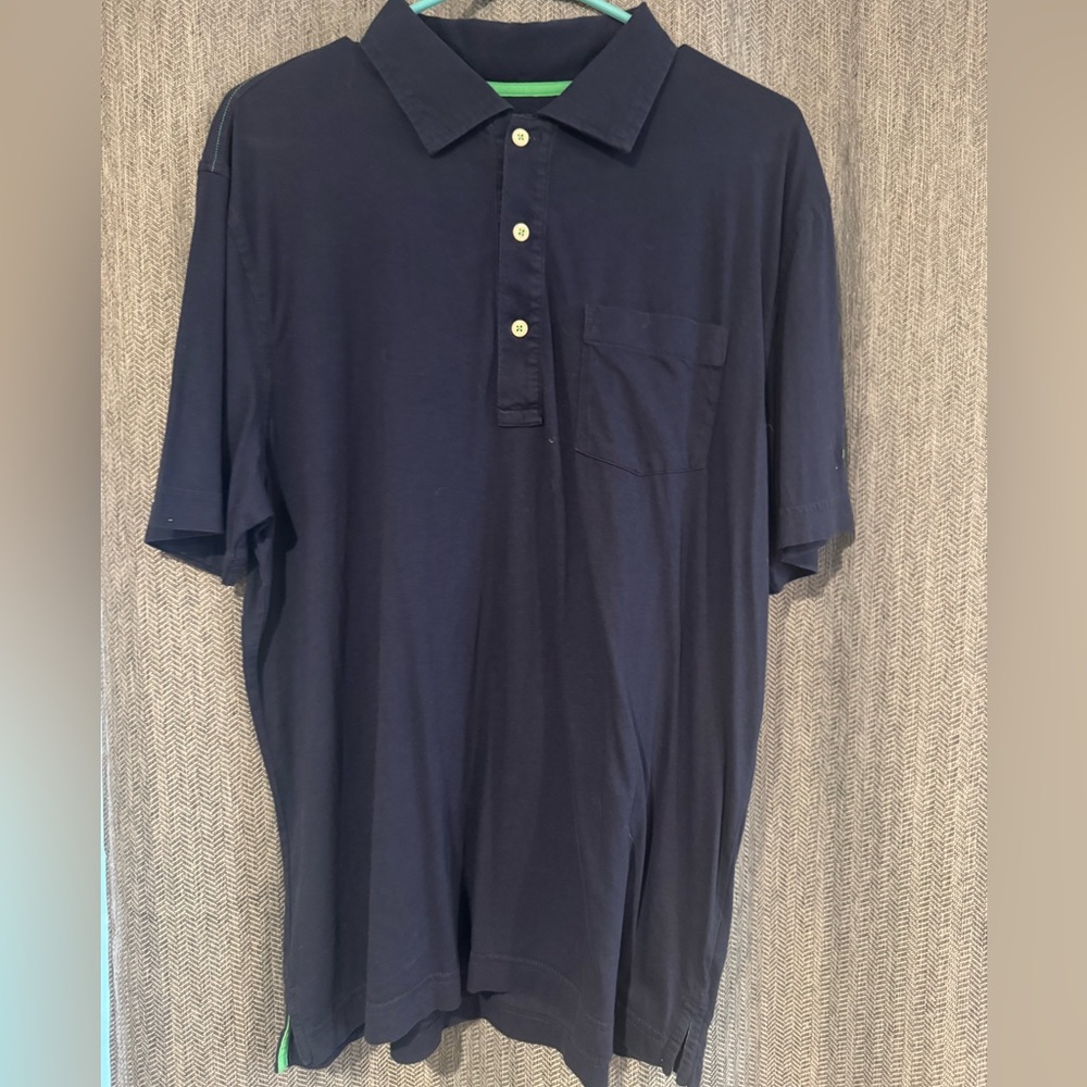 Lilly Pulitzer Men's Navy Polo Shirt
